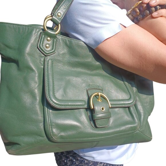 Coach Green Women Bag - Picture 1 of 8